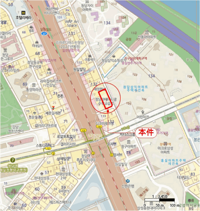 서울특별시 강남구 청담동 132-16 엘프론트청담  지하2층비213호