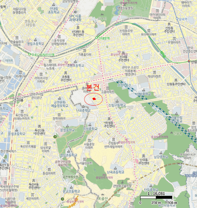 서울특별시 관악구 신림동 1491-13 다솜그랑빌  3층303호