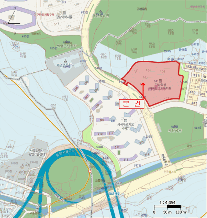 서울특별시 강남구 세곡동 541 강남효성해링턴코트111  1층103호
