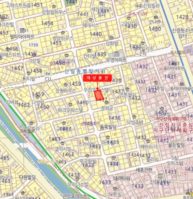 서울특별시 관악구 신림동 1437-19 태양오피스텔  8층801호