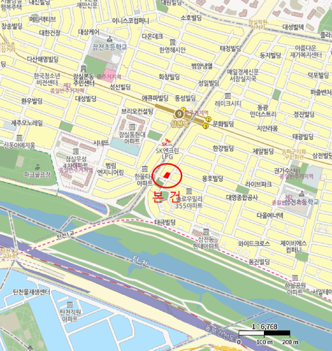 서울특별시 송파구 삼전동 33-12 호반디오빌  6층602호