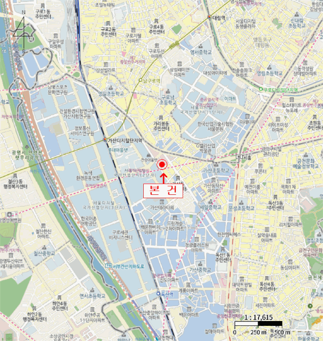 서울특별시 금천구 가산동 140-36 비즈트위트 바이올렛 5차  제12층 제1228호