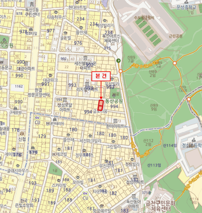 서울특별시 금천구 독산동 994-14 글로리움  제2층 제201호