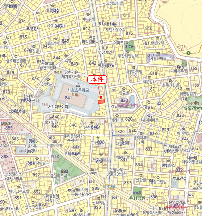 서울특별시 금천구 시흥동 841-11 금호다올빌  제2층 제201호