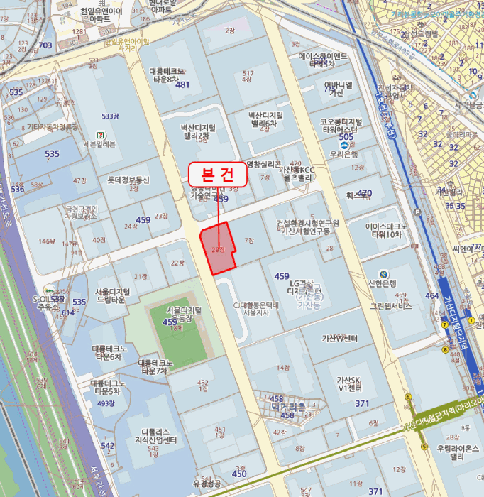 서울특별시 금천구 가산동 459-29 에이스케이원타워  제지1층 제비106호