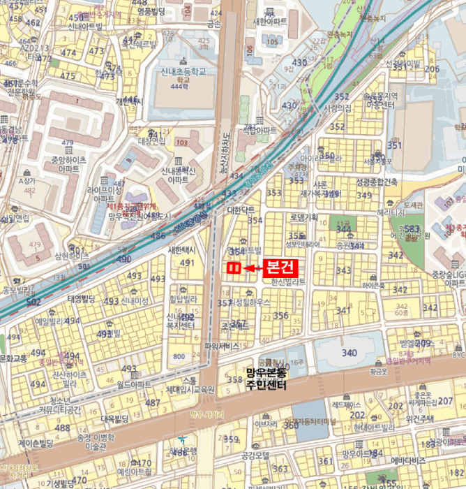 서울특별시 중랑구 망우동 354-9  3층302호