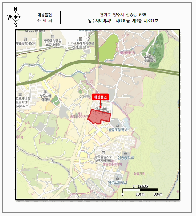 경기도 양주시 삼숭동 688 양주자이아파트 606동 3층 301호