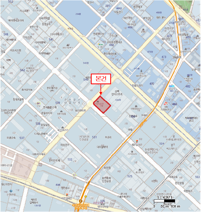 인천광역시 서구 가좌동 530-3 주안비티센터2차  1층115호