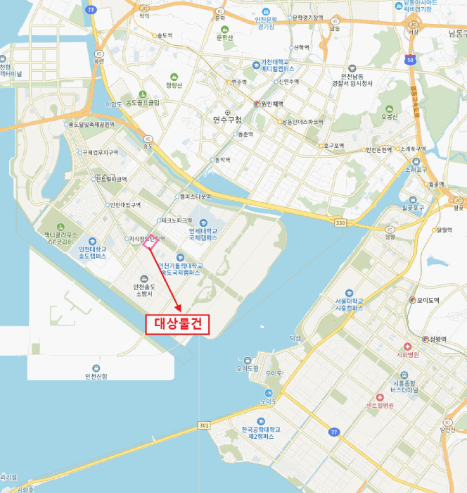 인천광역시 연수구 송도동 190-2 글로벌캠퍼스푸르지오 109동 2층202호