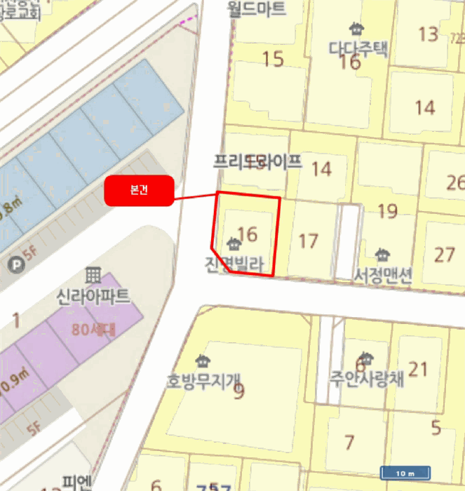 인천광역시 미추홀구 주안동 724-16 진명빌라  2층201호