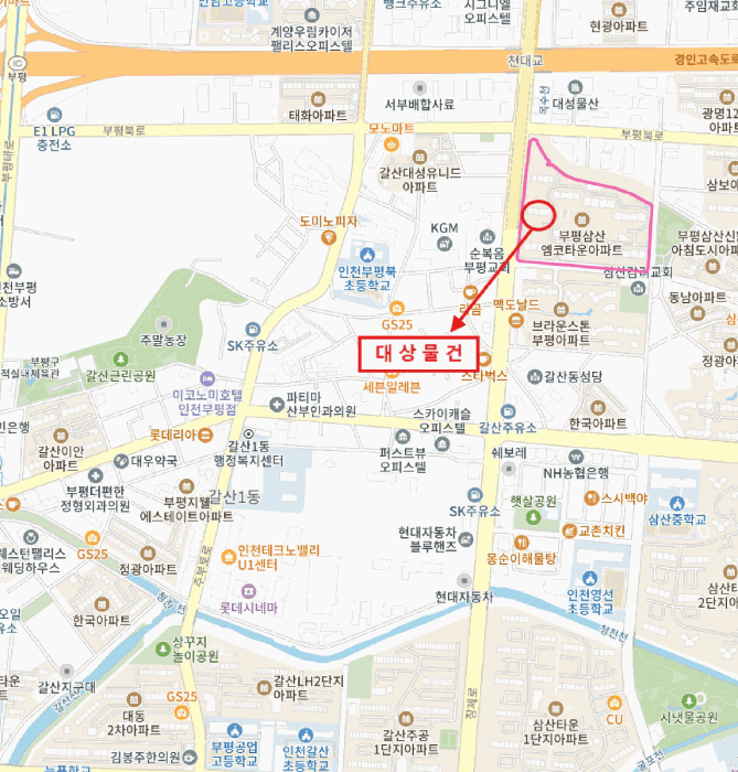인천광역시 부평구 삼산동 494 부평삼산엠코타운 101동 1층103호