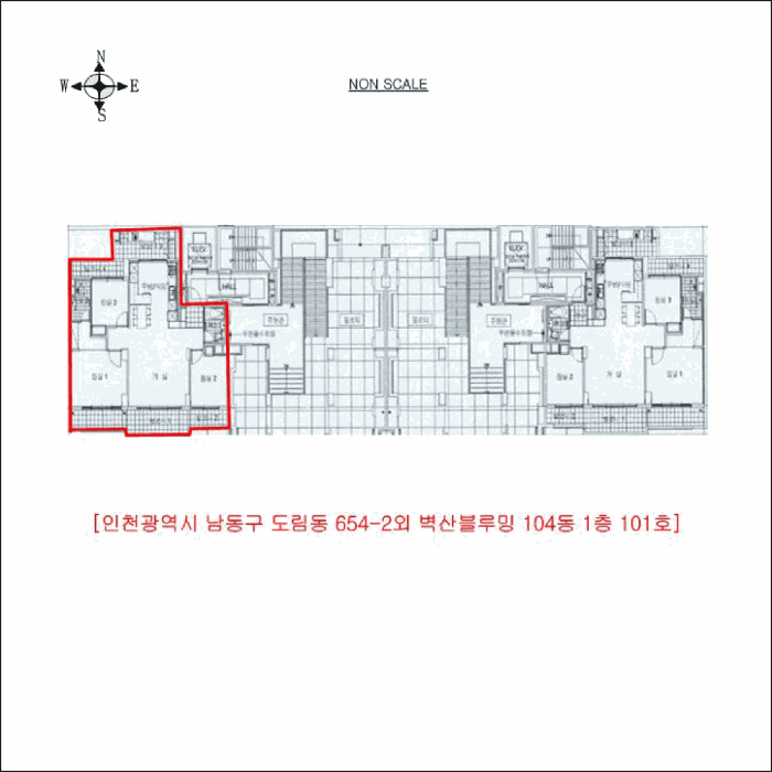 인천광역시 남동구 도림동 654-2 벽산블루밍 104동 1층101호
