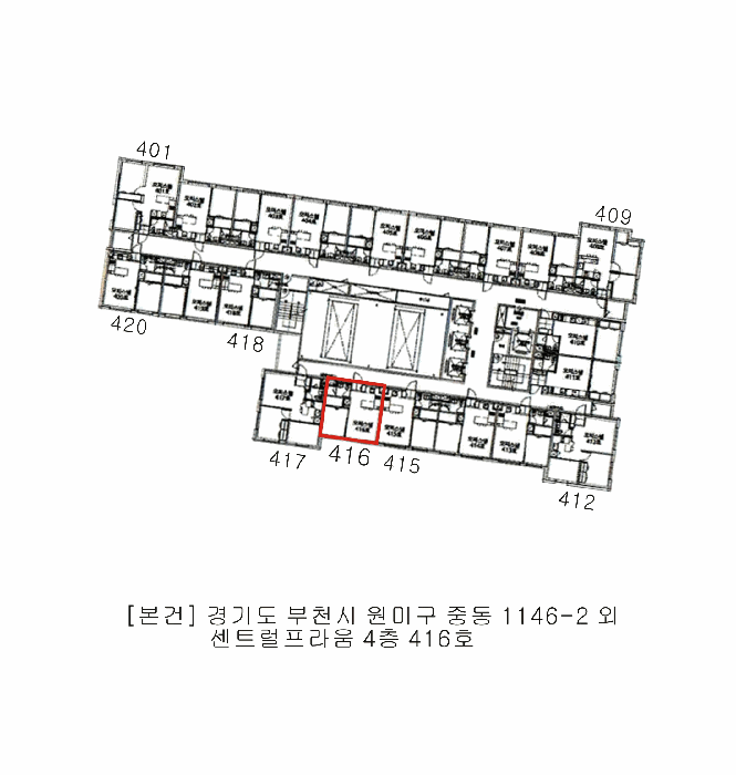 경기도 부천시 원미구 중동 1146-2 센트럴프라움  4층416호