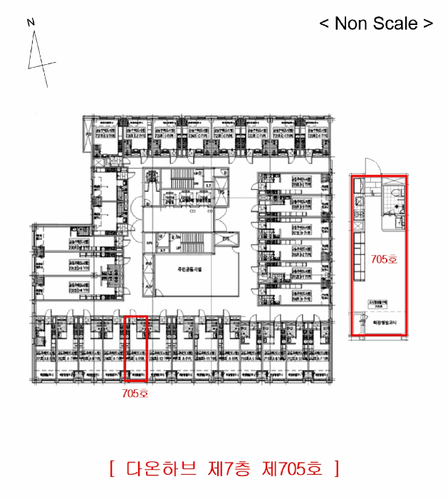 경기도 부천시 원미구 심곡동 458-2 다온하브  7층705호