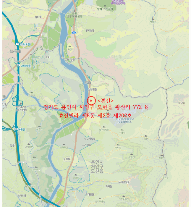 경기도 용인시 처인구 모현읍 왕산리 772-8 효진빌라 8동 2층202호