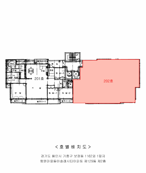 경기도 용인시 기흥구 보정동 1162 행원마을동아솔레시티아파트 129동 2층202호