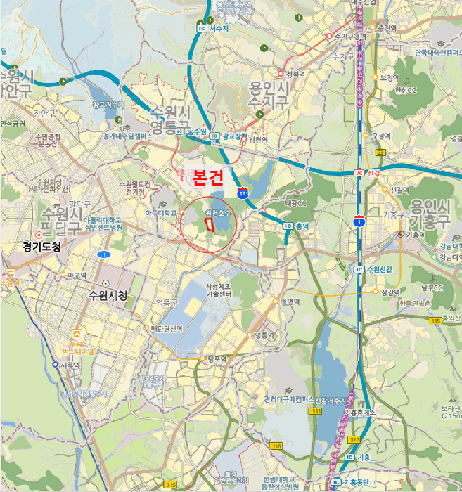 경기도 수원시 영통구 원천동 590 수원광교에일린의뜰 1114동 1층101호