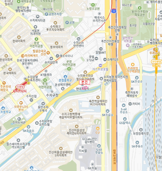 경기도 용인시 수지구 풍덕천동 100-45 리움캐슬 1동 1층102호