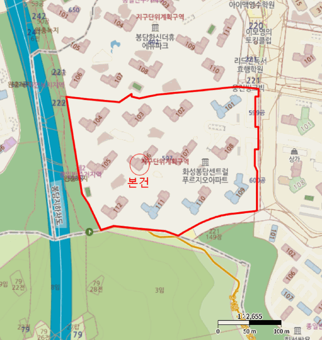 경기도 화성시 봉담읍 와우리 597 봉담센트럴푸르지오 106동 23층2303호