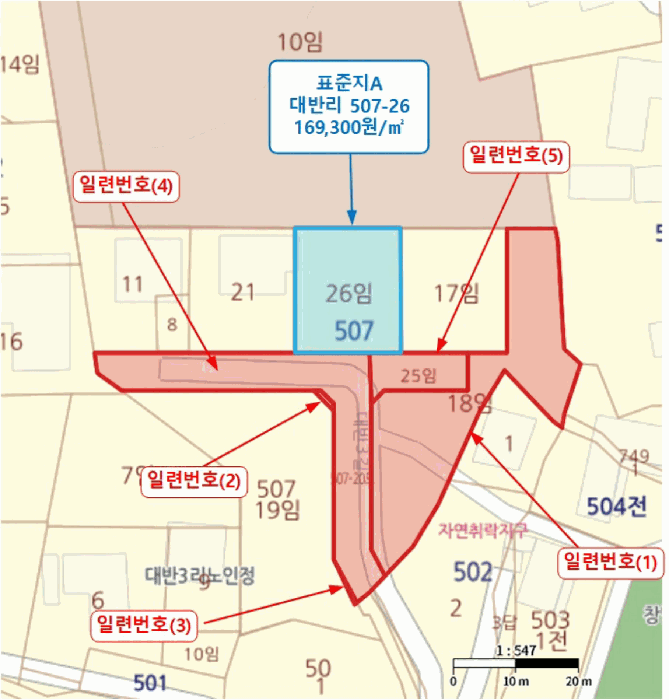 경기도 평택시 안중읍 대반리 507-18 외 4 필지