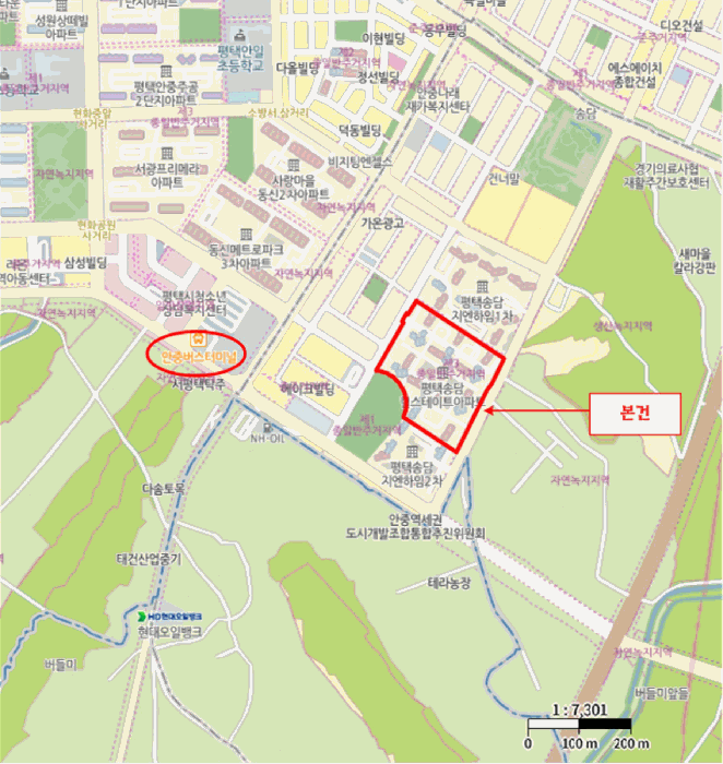 경기도 평택시 안중읍 송담리 851 힐스테이트송담 104동 23층2302호
