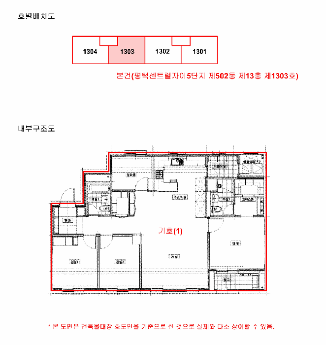 경기도 평택시 동삭동 855 평택센트럴자이5단지 502동 13층1303호