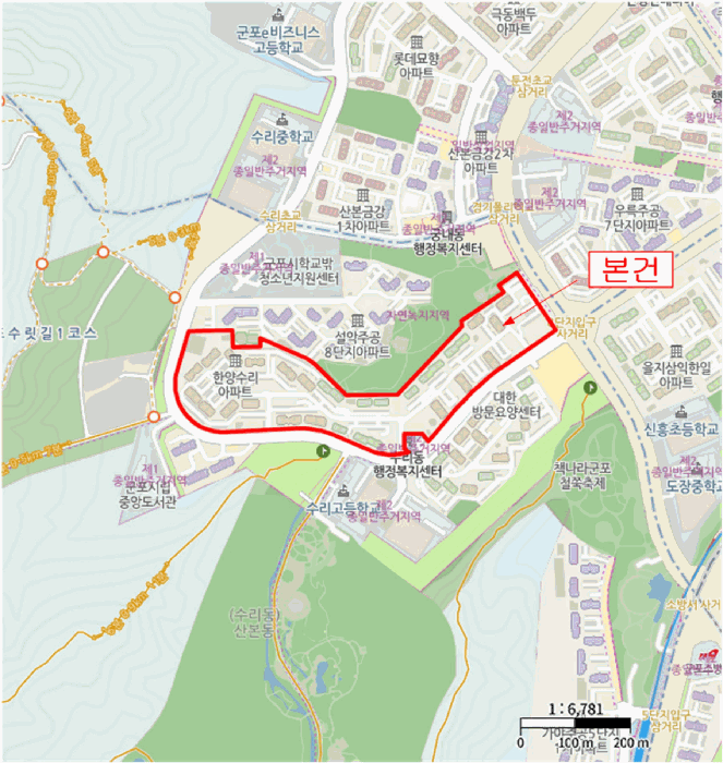 경기도 군포시 산본동 1151-5 한양수리아파트 825동 19층1902호