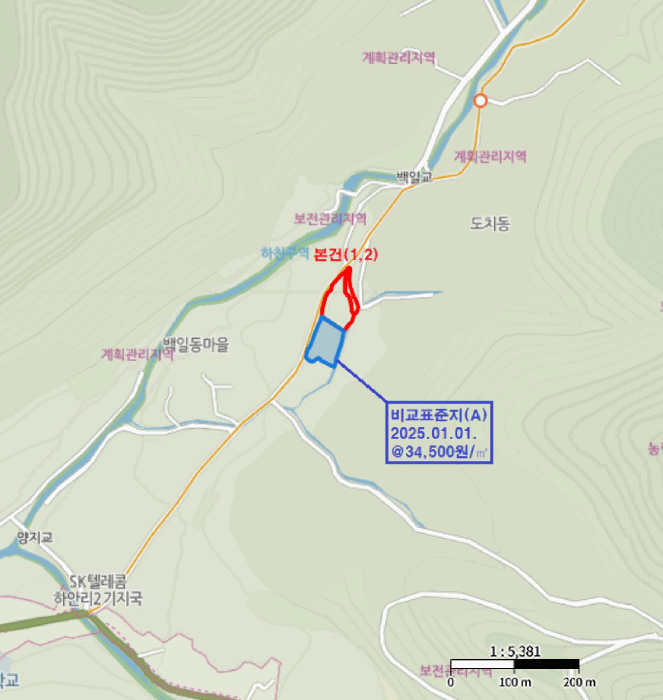 강원특별자치도 평창군 대화면 하안미리 119 외 1 필지