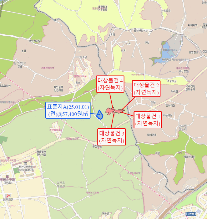 충청북도 진천군 덕산읍 용몽리 176-3 외 3 필지