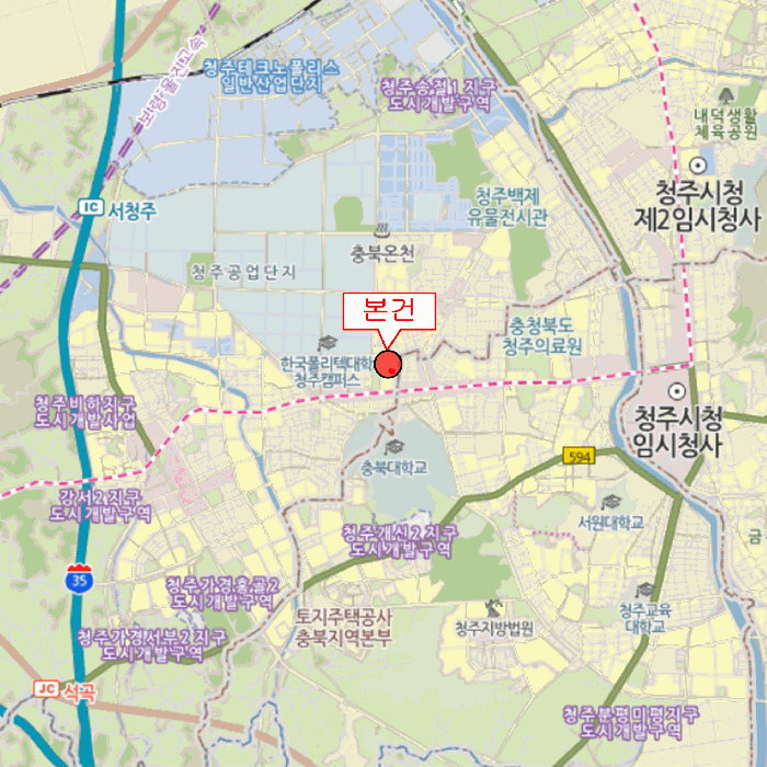 충청북도 청주시 흥덕구 봉명동 1265