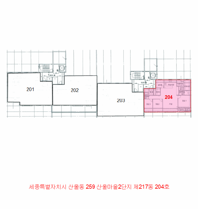 세종특별자치시  산울동 259 산울마을2단지 217동 2층204호