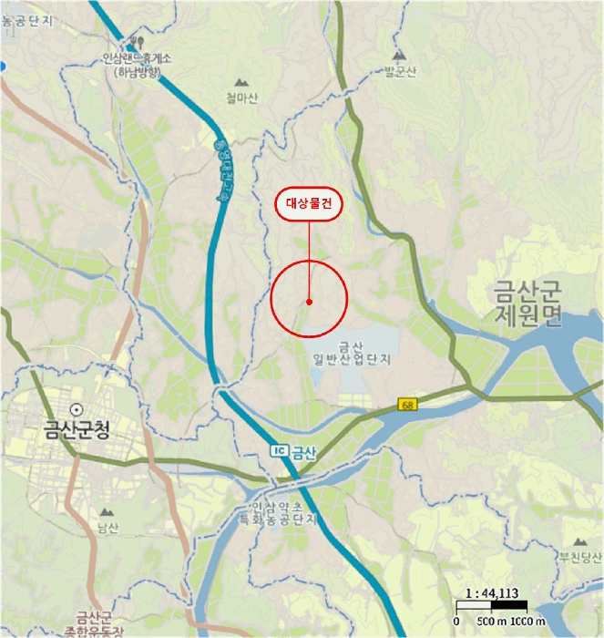 충청남도 금산군 제원면 수당리 640-1 외 1 필지
