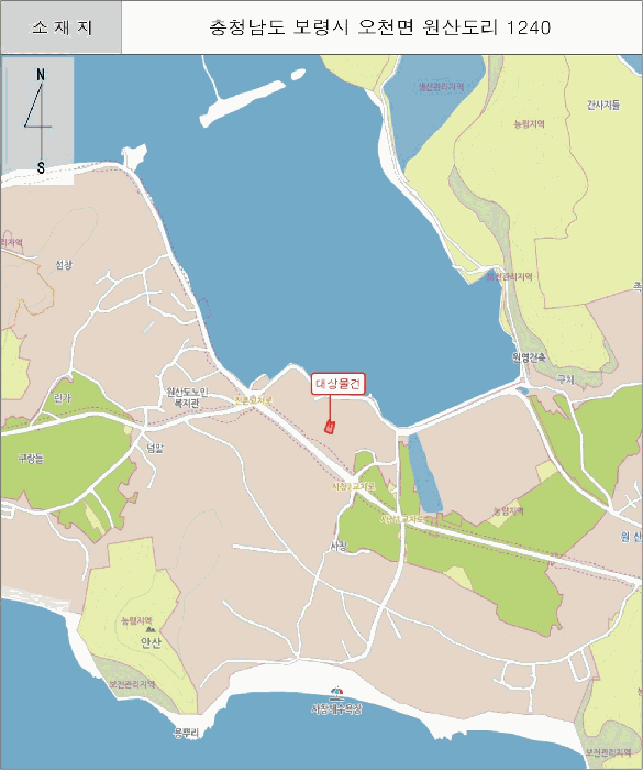 충청남도 보령시 오천면 원산도리 1240