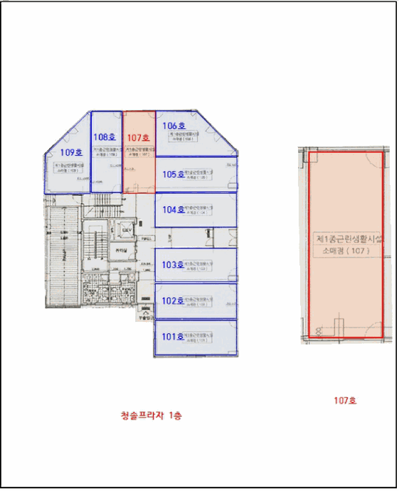 충청남도 아산시 둔포면 석곡리 1685 청솔프라자  1층 107호