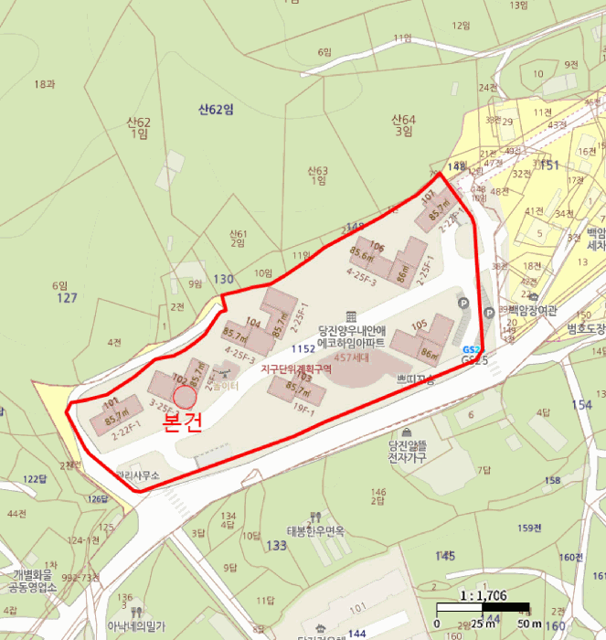 충청남도 당진시 채운동 1152 당진채운동양우내안애아파트 102동 21층2102호