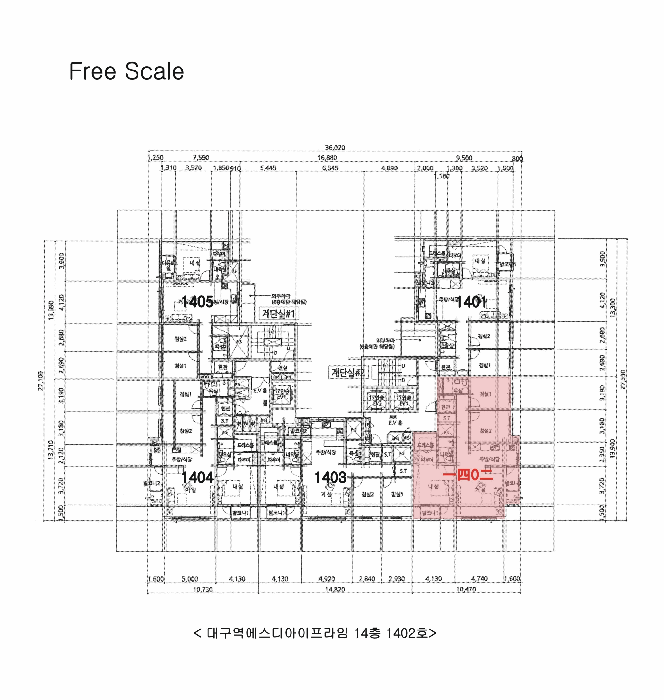 대구광역시 북구 칠성동2가 302-197 대구역에스디아이프라임  14층1402호