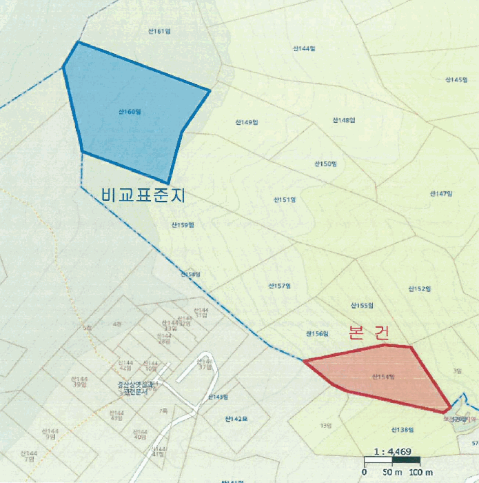경상북도 경산시 와촌면 소월리 산154