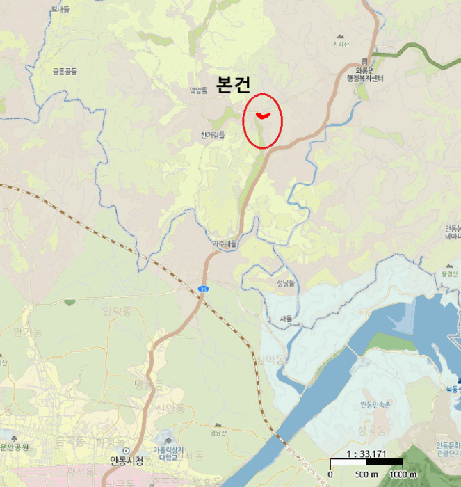 경상북도 안동시 와룡면 태리 216-2