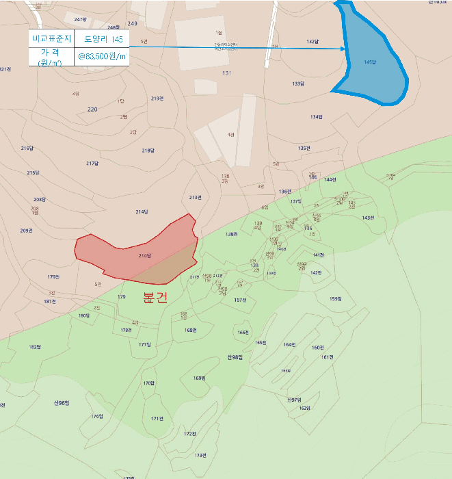경상북도 안동시 풍천면 도양리 210