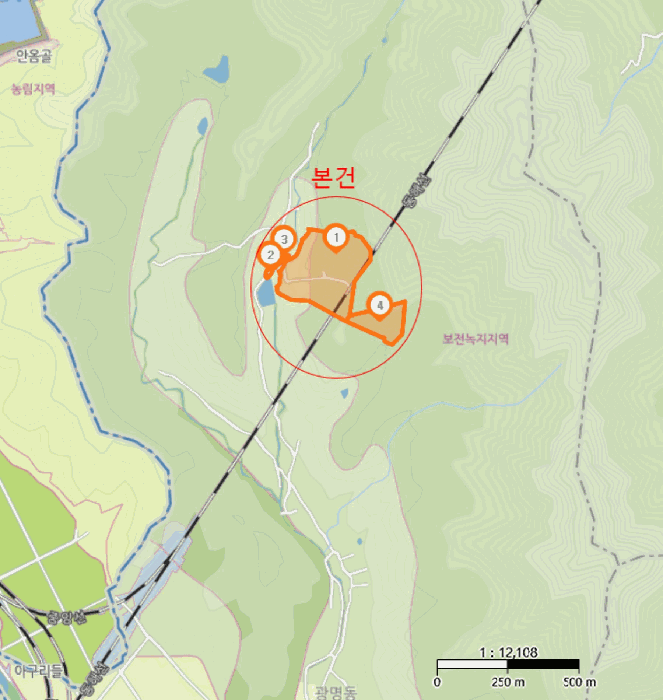 경상북도 경주시 광명동 산150 외 1 필지