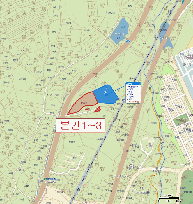 경상북도 포항시 남구 연일읍 학전리 산32-9