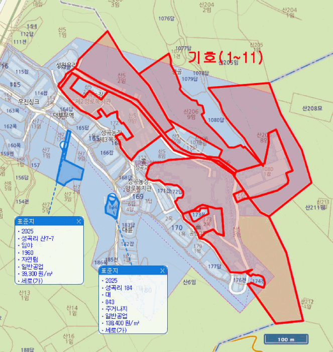 경상북도 포항시 북구 흥해읍 남송리 산206-4 외 10 필지