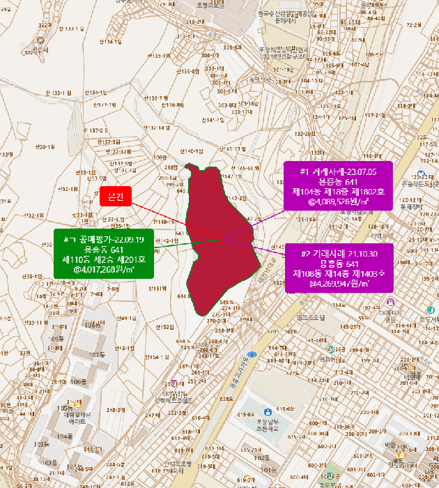 경상북도 포항시 북구 용흥동 641 양학산케이씨씨스위첸 108동 2층 202호