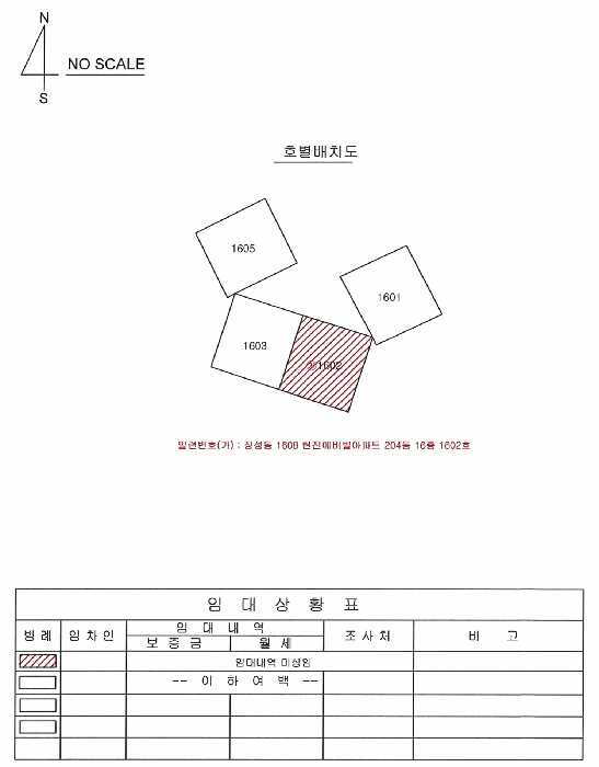 경상북도 포항시 북구 장성동 1608 현진에버빌아파트 204동 16층 1602호