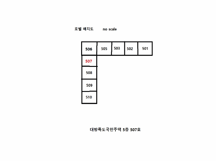 경상북도 포항시 북구 죽도동 699-19 대방죽도국민주택 5층 507호