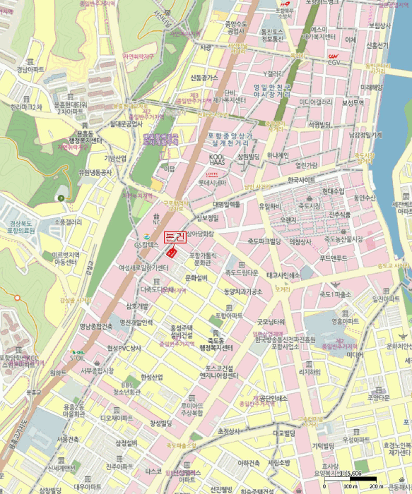 경상북도 포항시 북구 죽도동 77-19 7층 701호