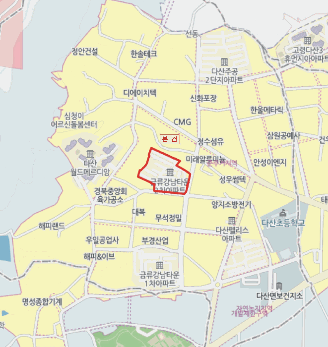 경상북도 고령군 다산면 상곡리 150-1 2차금류강남타운 203동 19층1917호