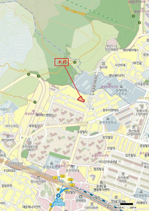 부산광역시 동래구 온천동 1073-7 삼안리젠시1차아파트  3,4층303호