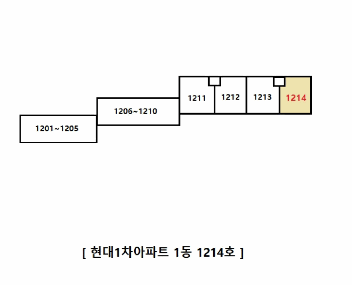 부산광역시 금정구 장전동 74-77 현대1차아파트 1동 12층1214호