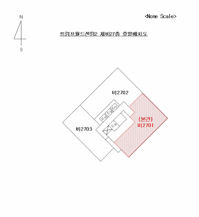 부산광역시 해운대구 우동 1507 트럼프월드센텀2  27층비2701호